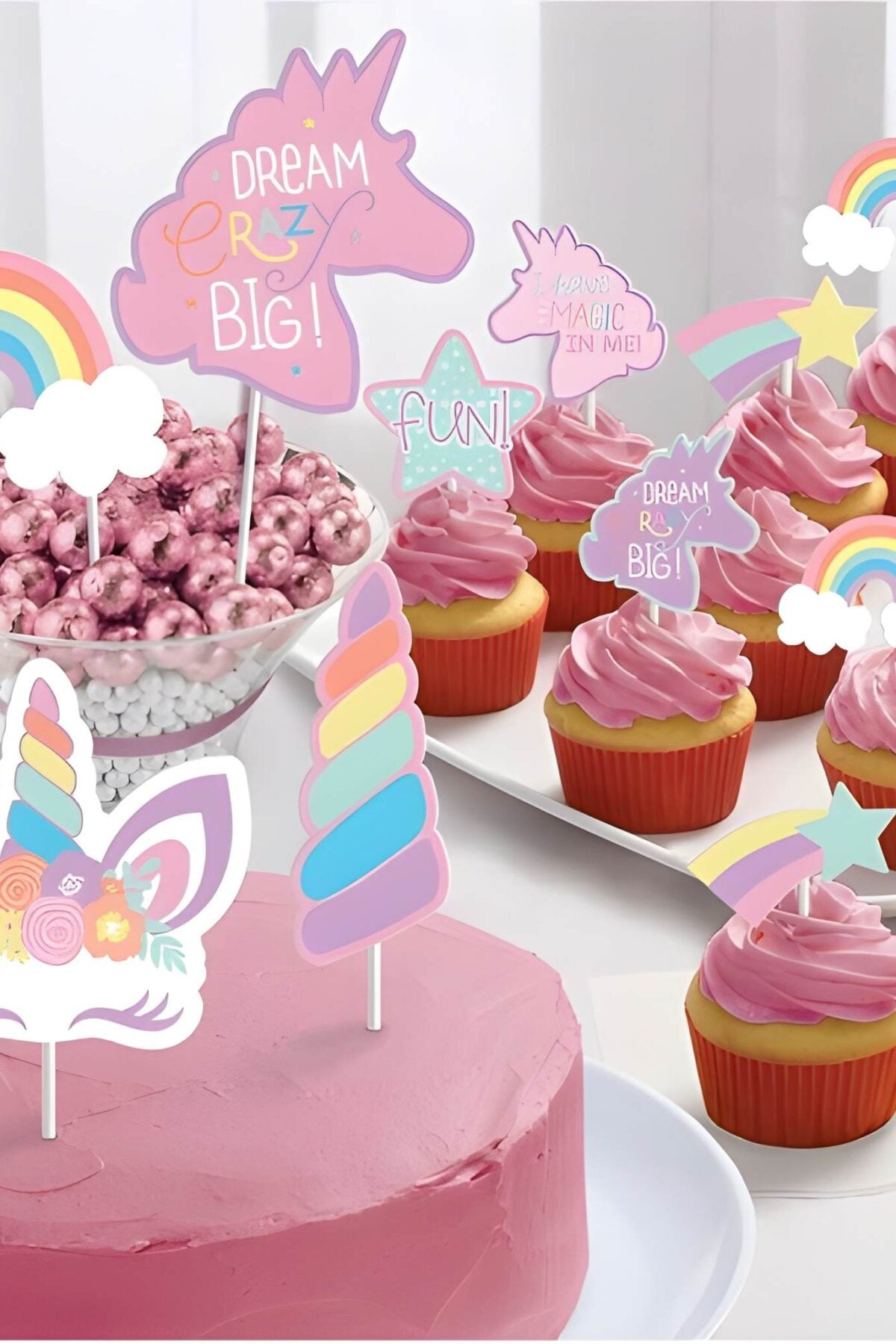 Unicorn Party Paper Topper Kit
