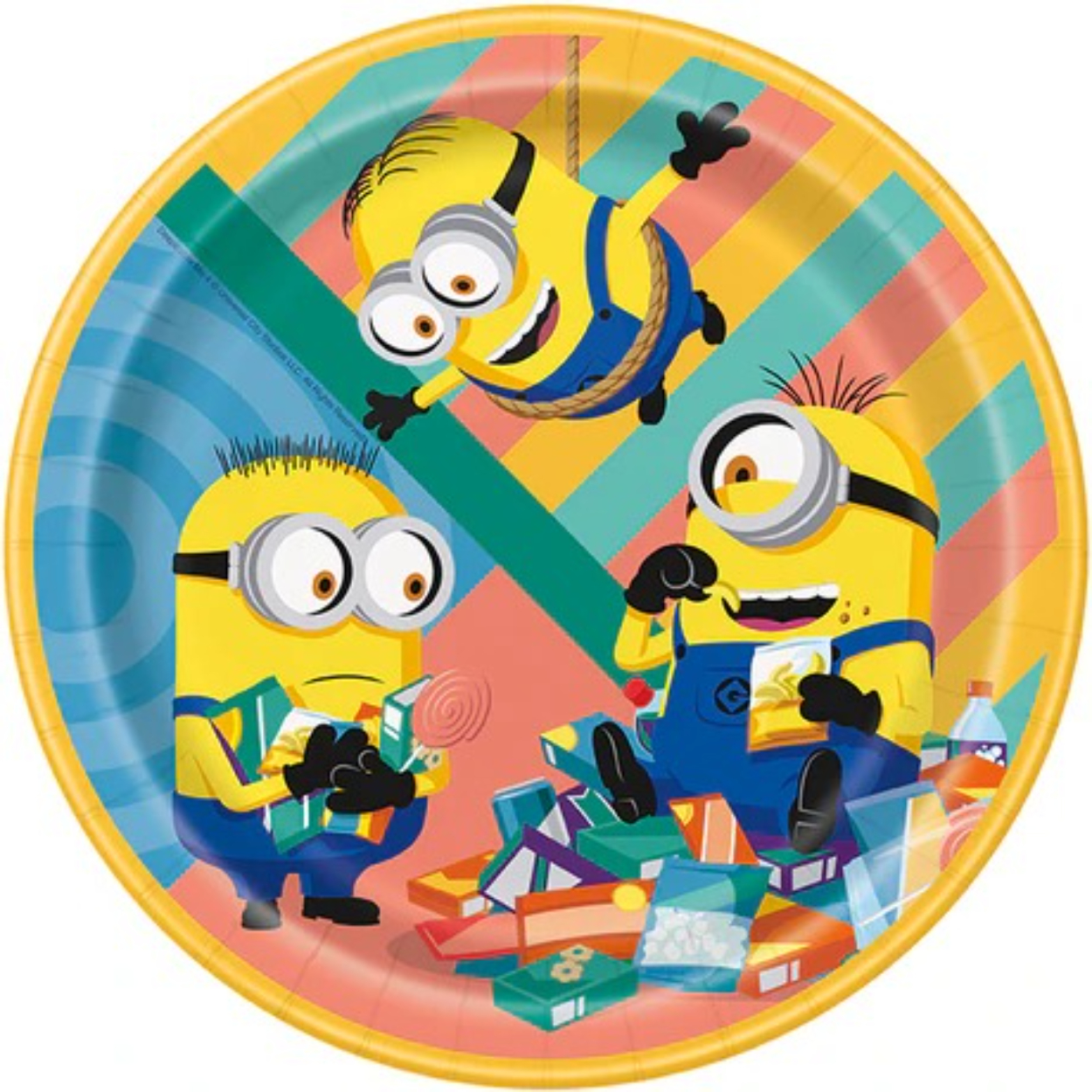 imgi_12_21746.jpg Despicable Me Round 9" Dinner Plates 8ct. - Image 1