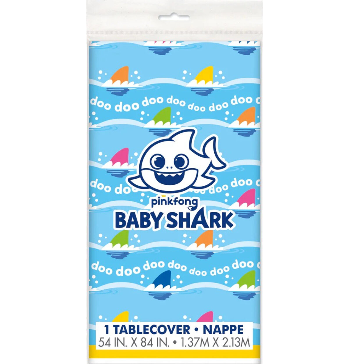 BABY SHARK PLASTIC TABLE COVER