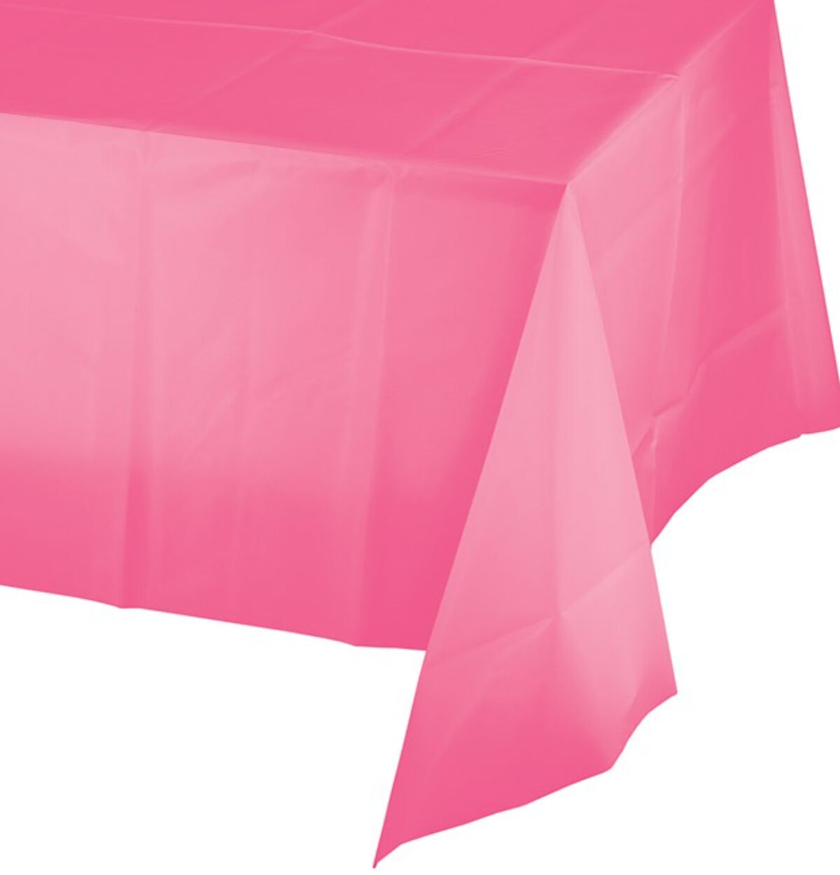 Candy Pink Plastic Table Cover 54"x108"-1