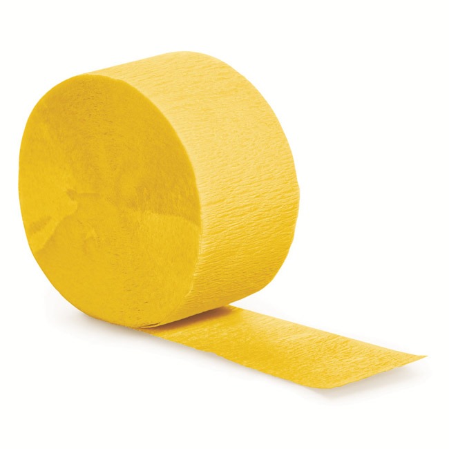 imgi_25_17114.jpg Buttercup Yellow 81ft Crepe Streamer - Image 1