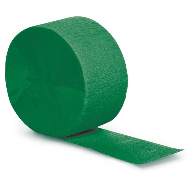 imgi_27_12639.jpg Holiday Green 81ft Crepe Streamer - Image 1