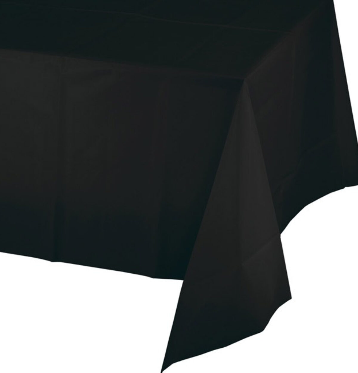 Black Plastic Table Cover 54"x108"