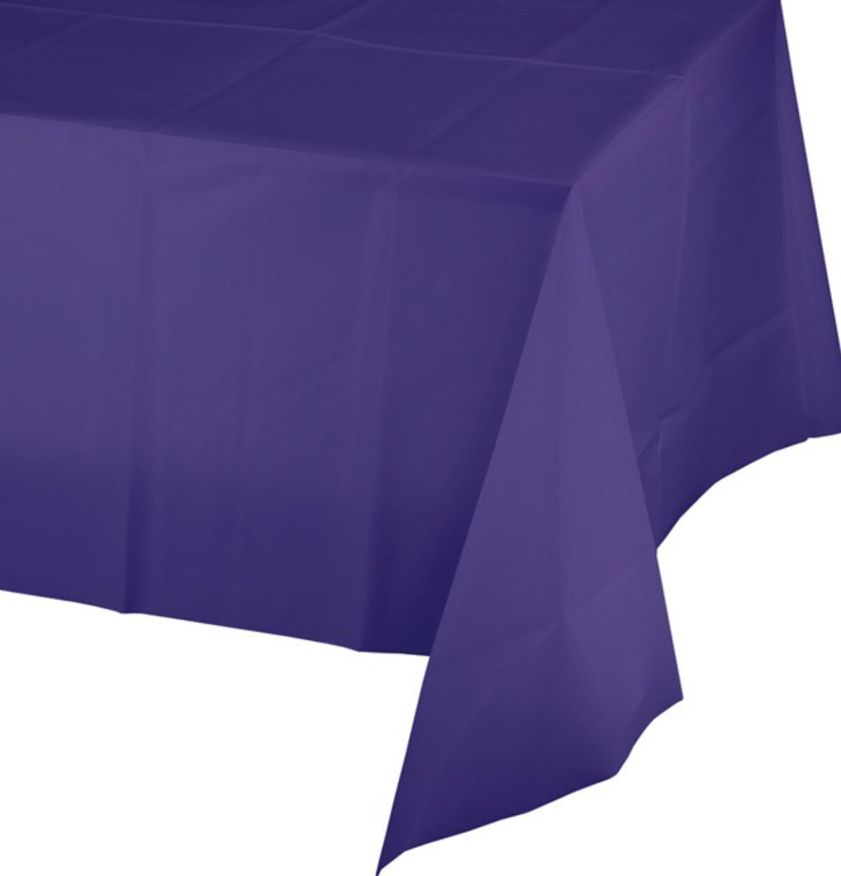 Deep Purple Solid Rectangular Plastic Table Cover 54" x 108"
