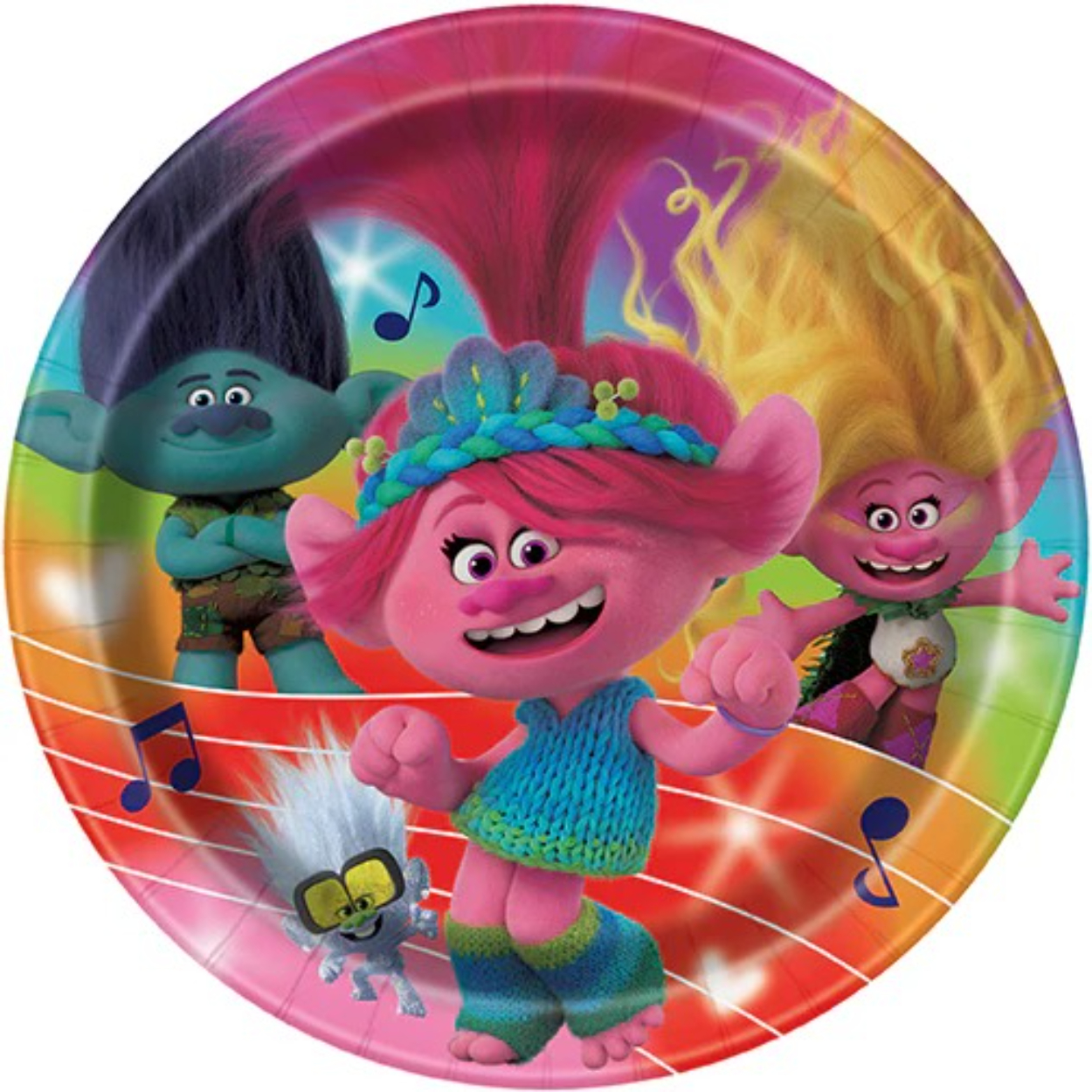 imgi_30_69534.jpg Trolls Round 7" Dessert Plates 8ct. - Image 1