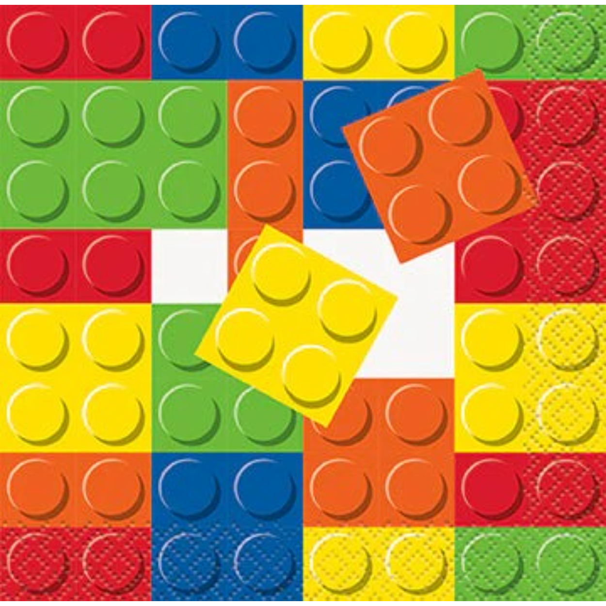 imgi_32_58231_f178f65d-86ef-4dfc-ba25-d241e2fa252e.jpg BUILDING BLOCKS BIRTHDAY BEVERAGE NAPKINS 16CT. - Image 1