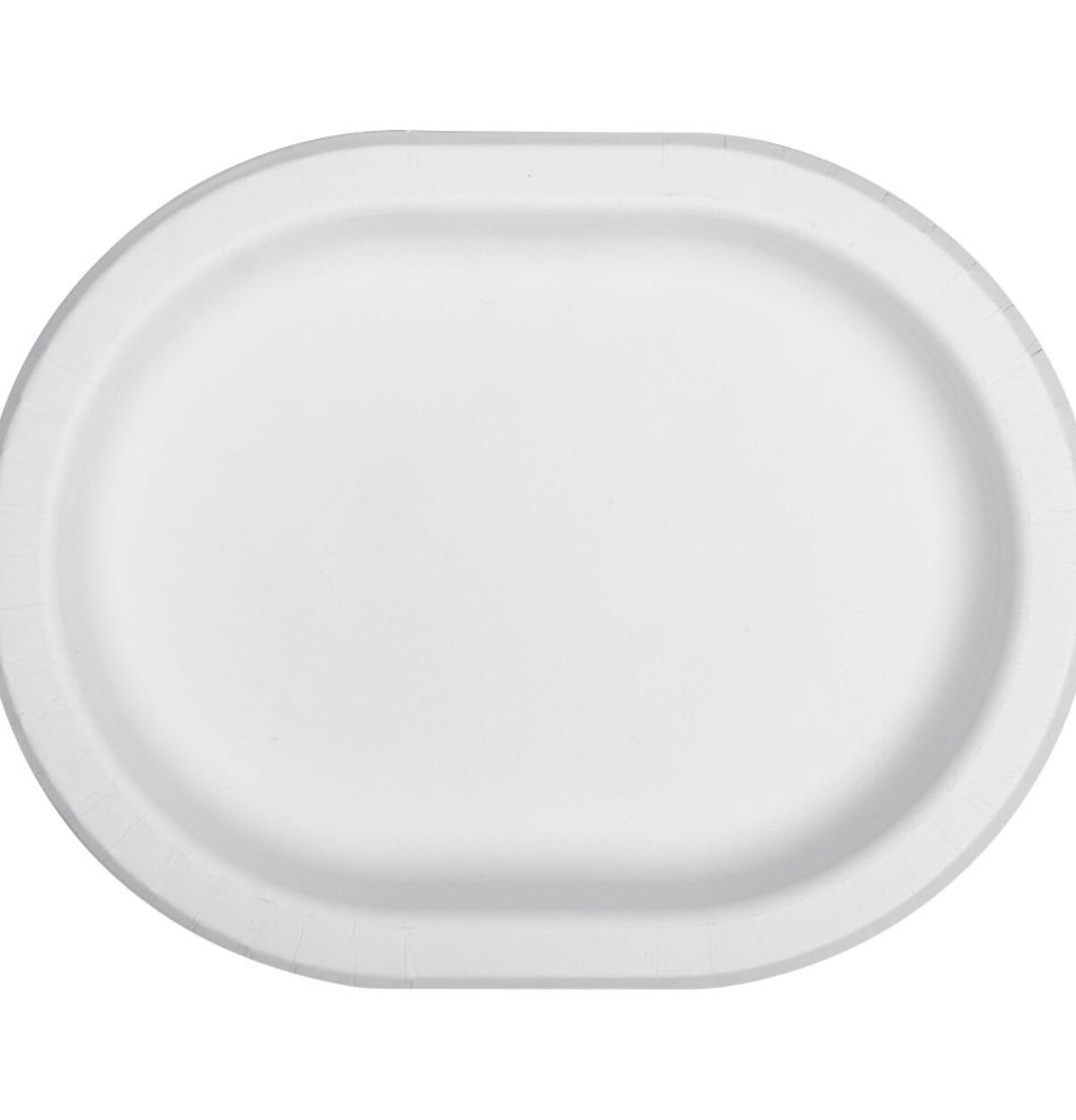 RTK White Paper Oval Platter 8ct.