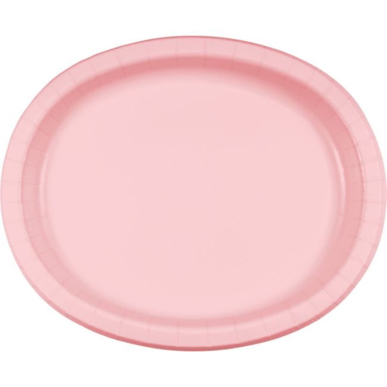 imgi_33_28338.jpg Classic Pink Paper Oval Platter 8ct. - Image 1
