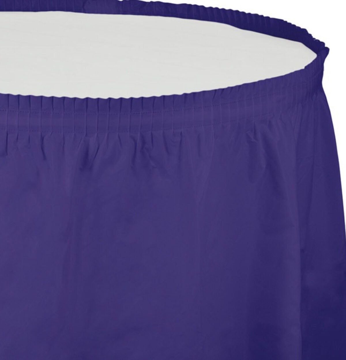 Purple Plastic Table Skirt 29in x 14ft