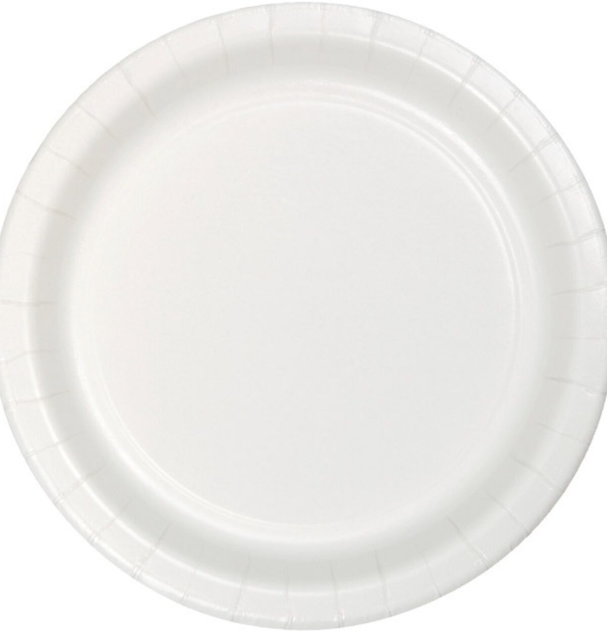 White 7" Plastic Plates 20ct