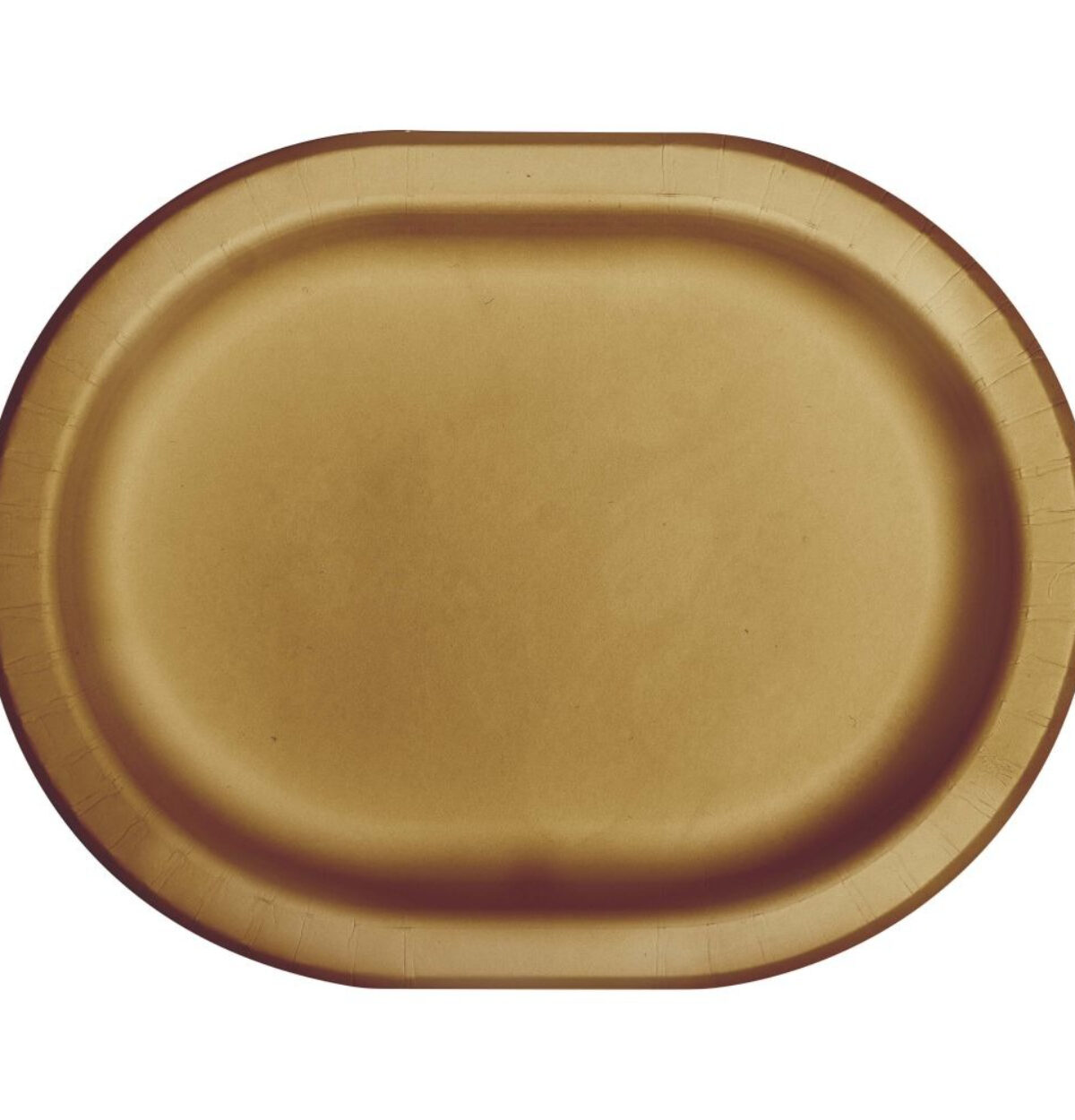 Glittering Gold Paper Oval Platter 8ct.