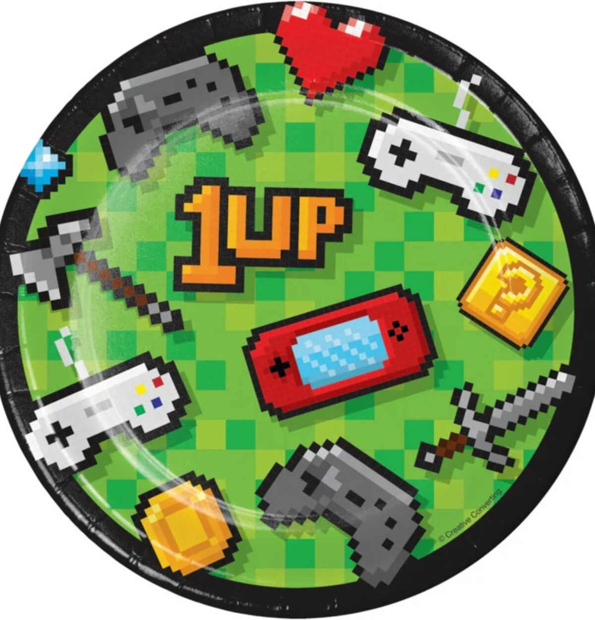 Gamer Birthday Round 7" Dessert Plates 8ct.