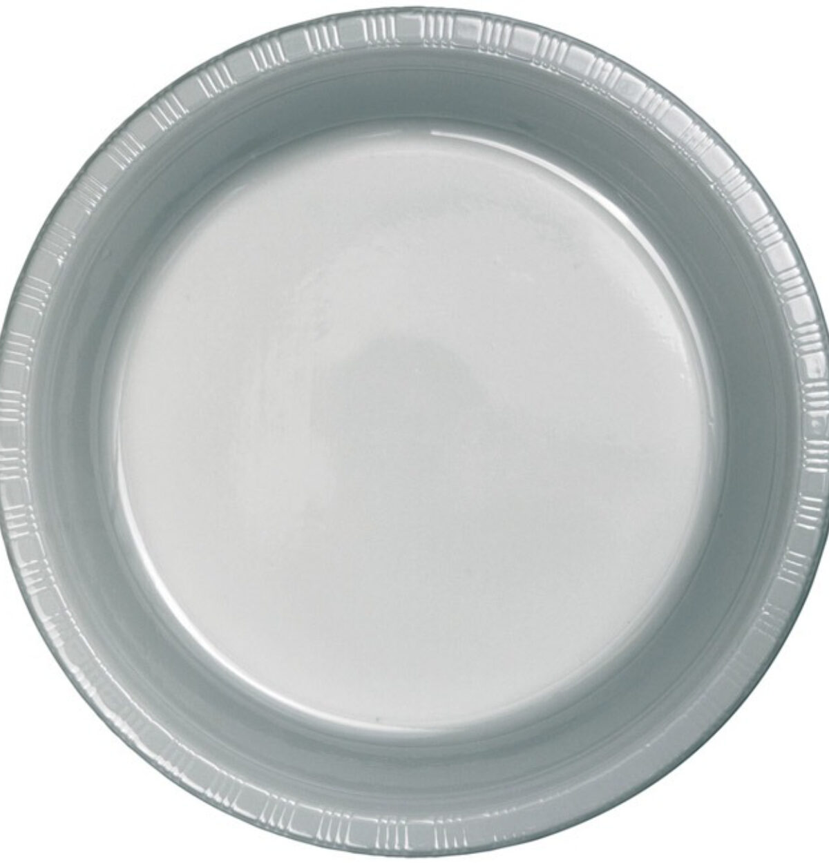 Shimmering Silver 10.25" Plastic Plates 20ct.