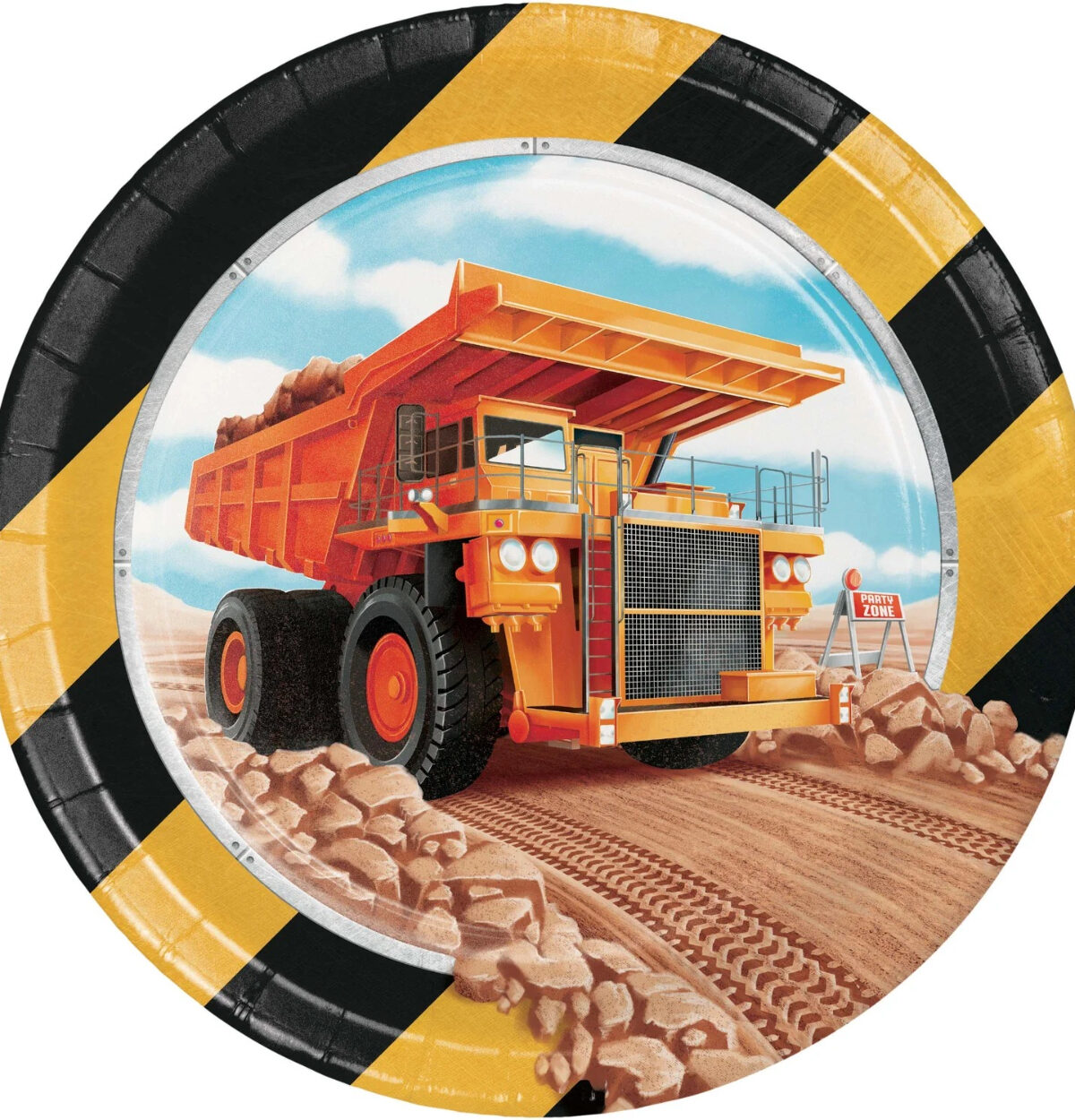Big Dig Construction 7in Plates 8CT.
