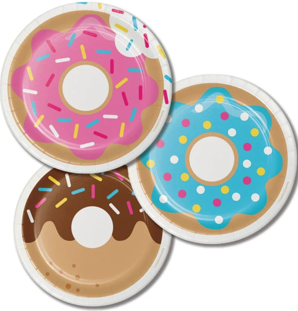 DONUT TIME 7" PLATES 8CT.