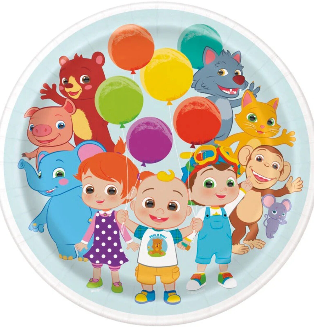 Cocomelon 9" Round Plates