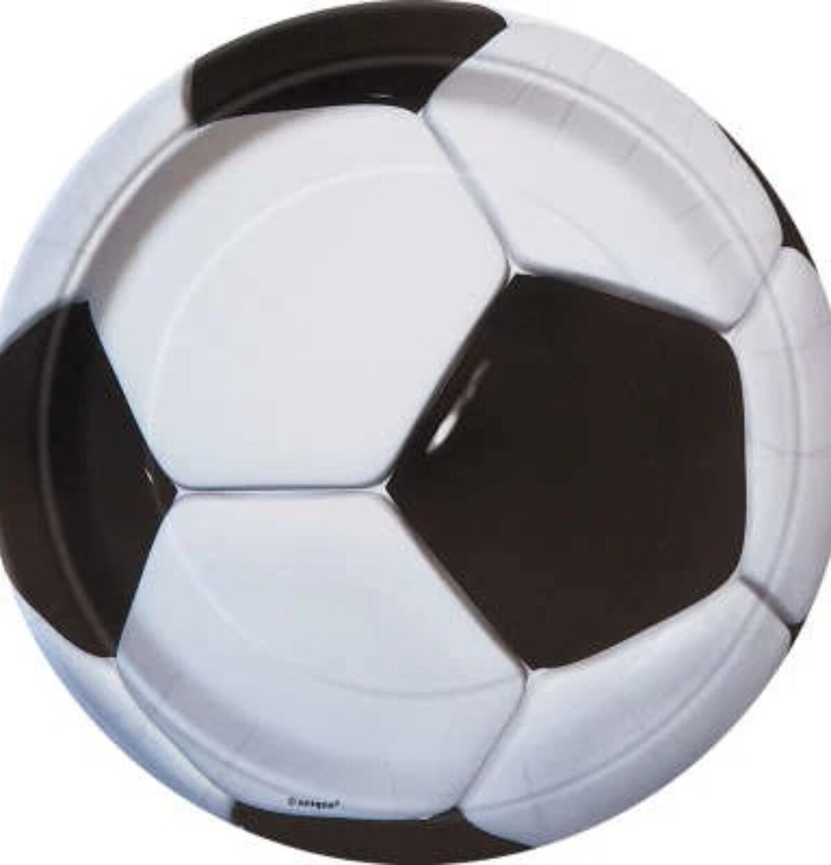 3D Soccer Round 9" Dinner Plates 8ct.