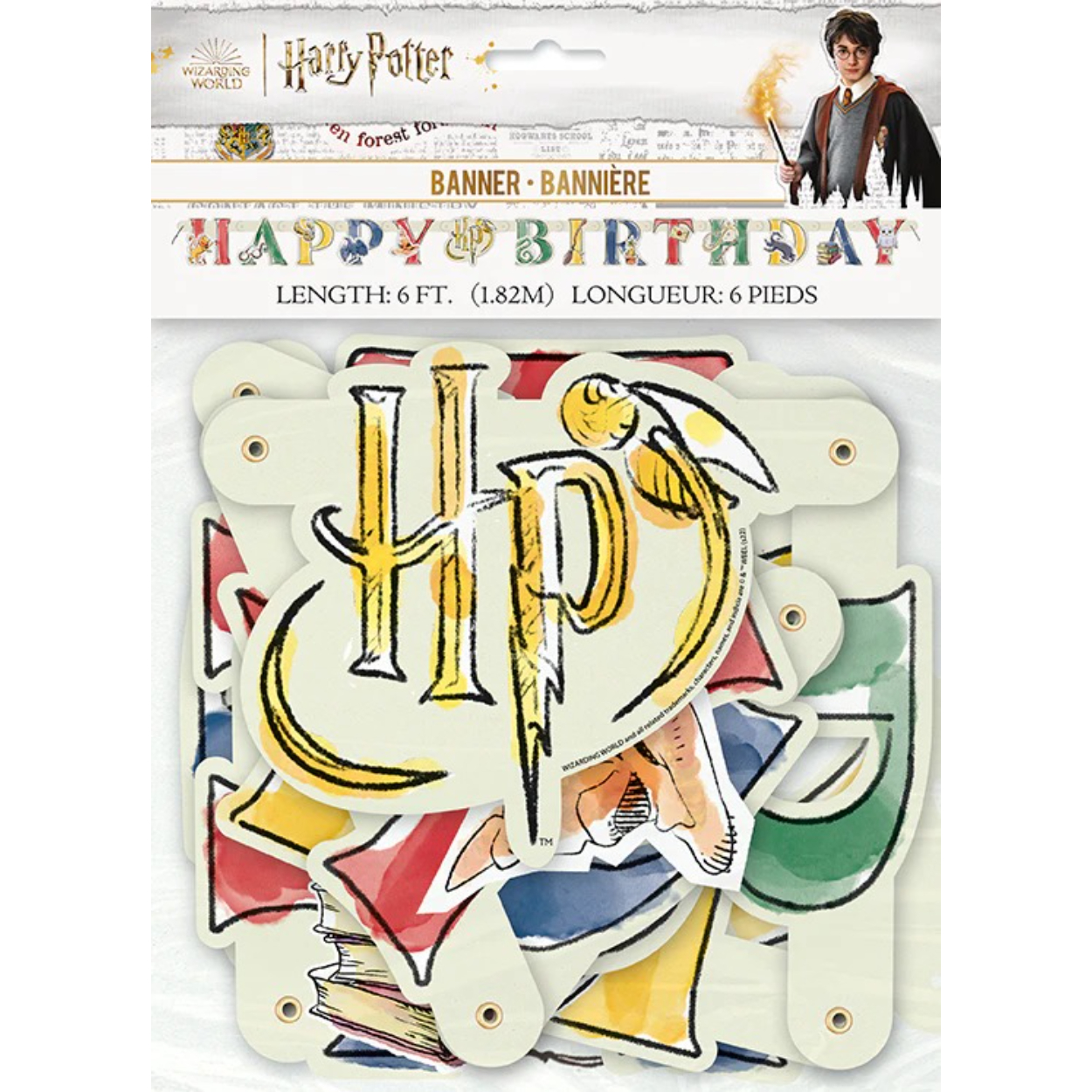 imgi_65_23568pkg.jpg Harry Potter Large Jointed Banner 6 ft - Image 1
