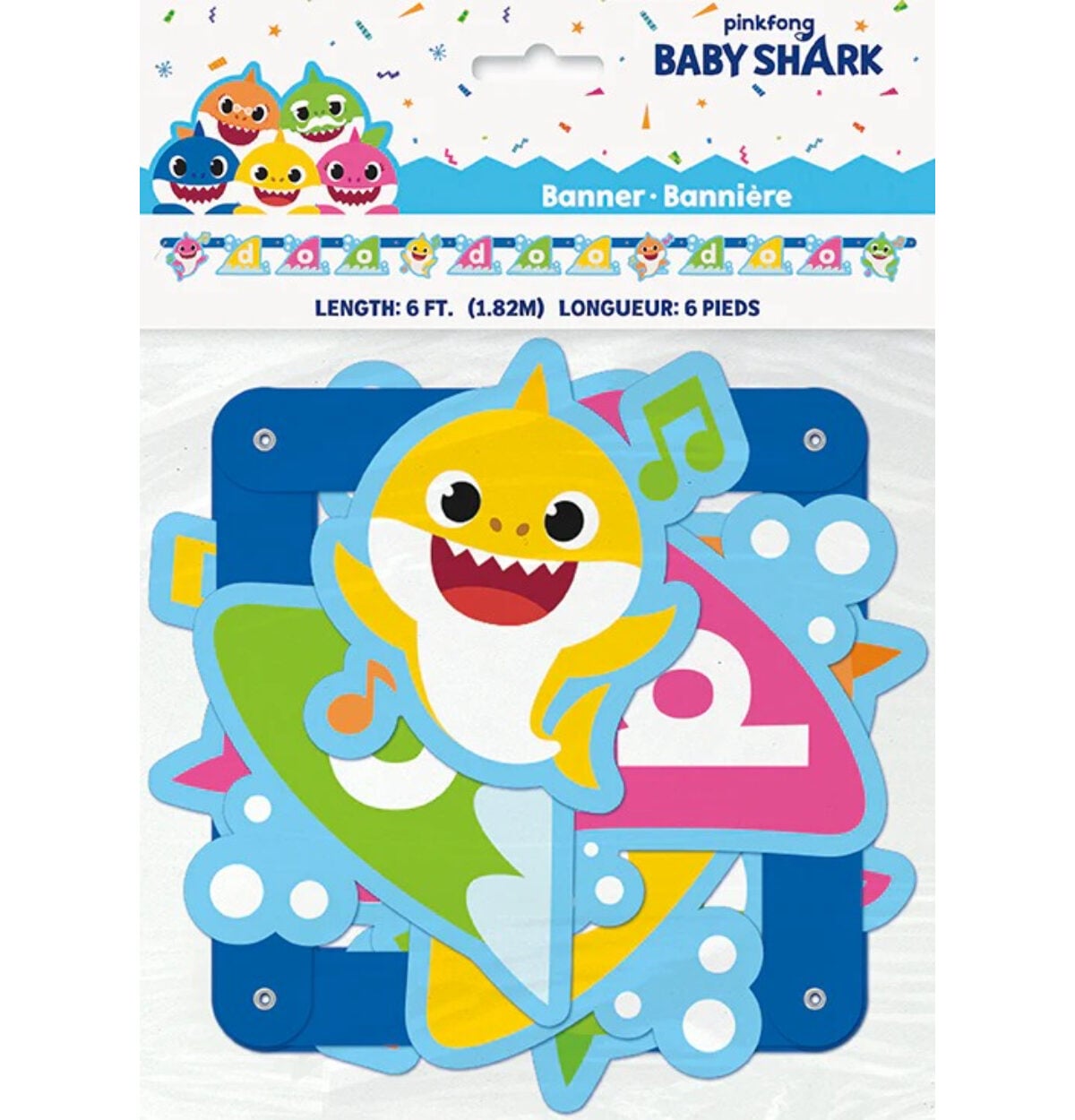 LARGE JOINTED BANNER BABY SHARK