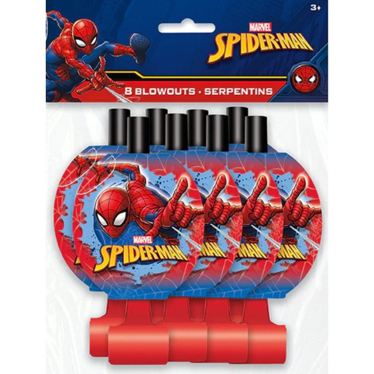 imgi_83_59232Pkg.jpg Spiderman Blowouts 8ct. - Image 1