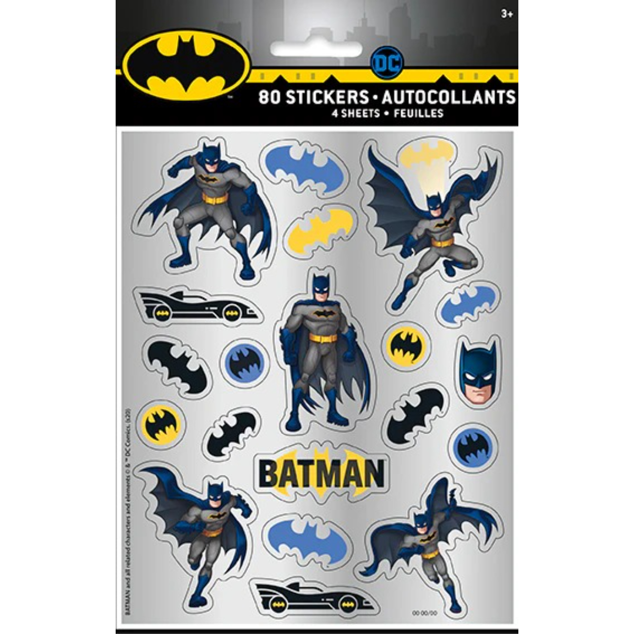 imgi_99_77529Pkg.jpg Batman Sticker Sheets 4ct. - Image 1