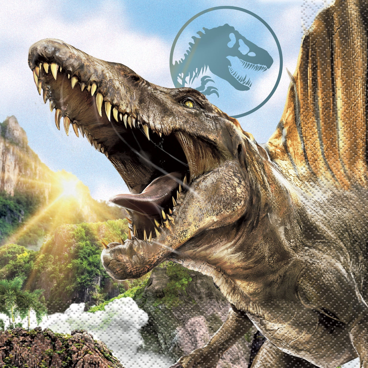 jurassic-world-4-lunch-napkins-instaballoons-2x-1.jpg Jurassic World 4 Luncheon Napkins 16ct - Image 1