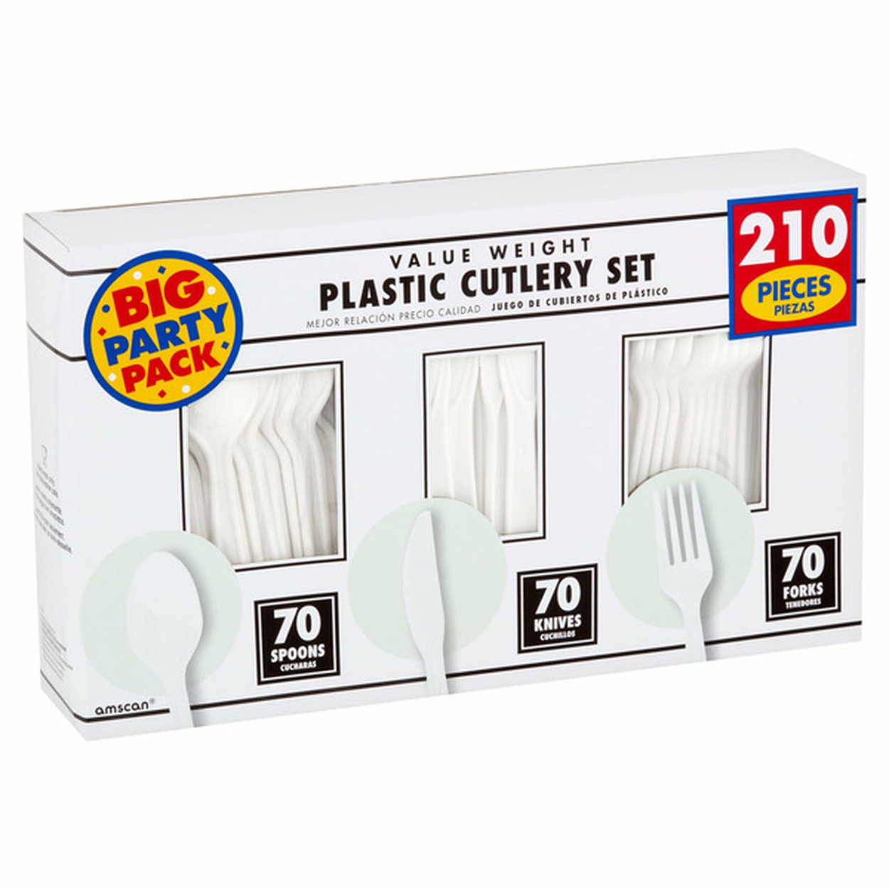 large_60d2f10f-352f-4add-8c4e-b5ee52864043.jpg White Value Window Box Cutlery Set - Image 1