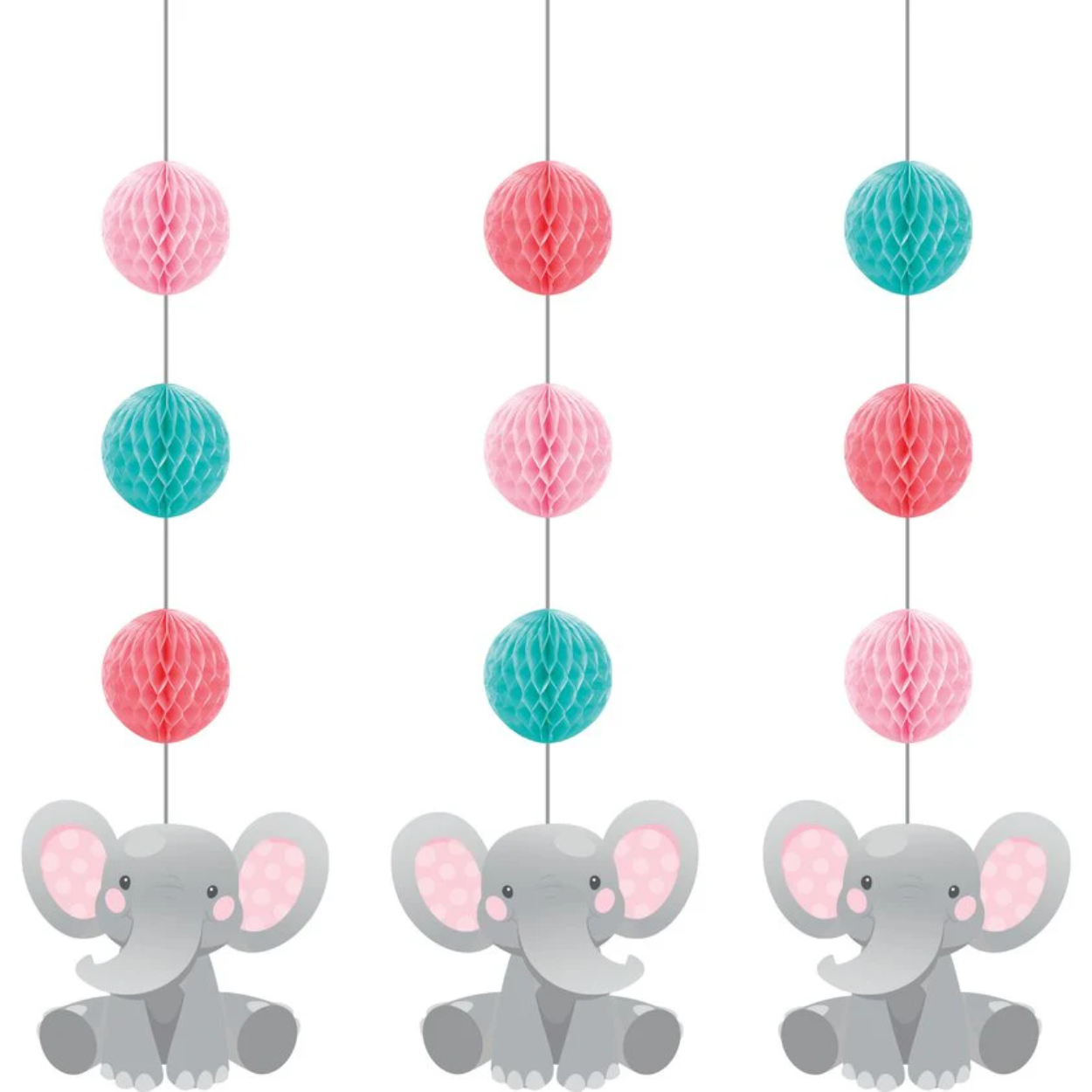 medium_0f42ec62-a362-46f2-a80f-e7a651528a36-2.jpg Enchanting Elephants Girl Hanging Cutouts 3ct. - Image 1