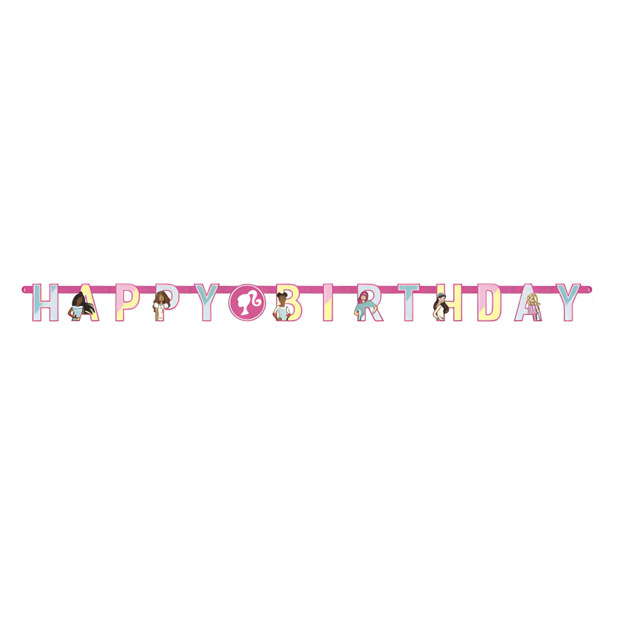 pkgdw7cs8zhvwyzyevop.jpeg Barbie "Happy Birthday" Jointed Banner - Image 1