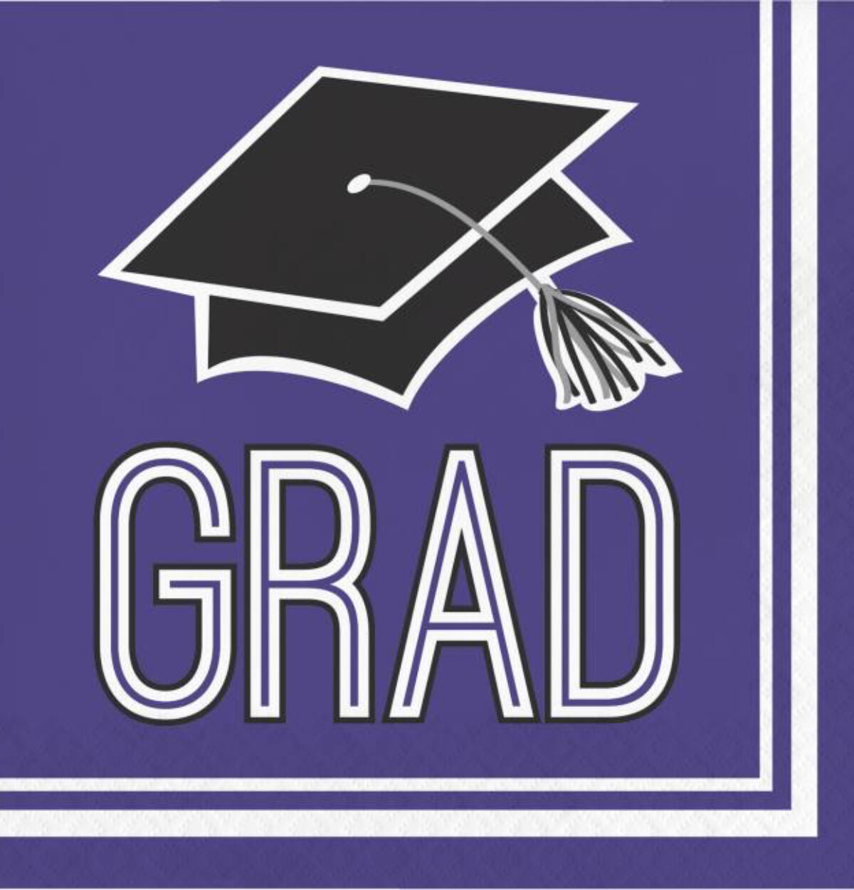 School Spirit Lunch Napkins Purple 36ct.