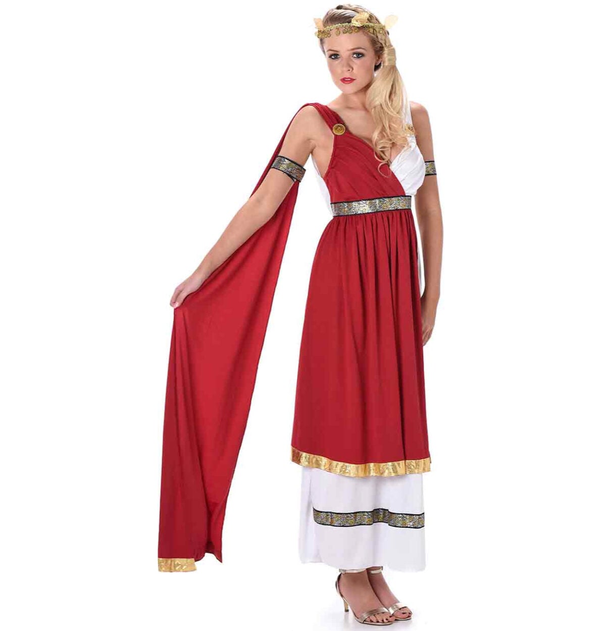 ANCIENT ROMAN EMPRESS WOMEN'S COSTUME SMALL 6-8 GREEK