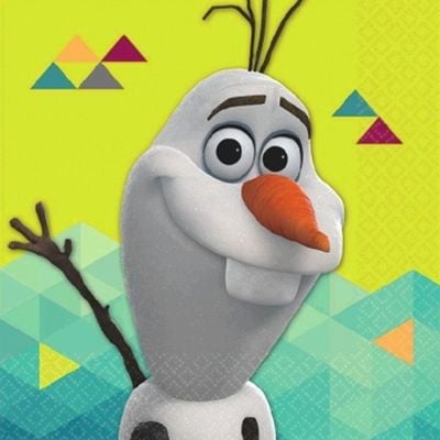 s-l400-2-2.jpg Frozen Olaf Beverage Napkins 16ct. - Image 1