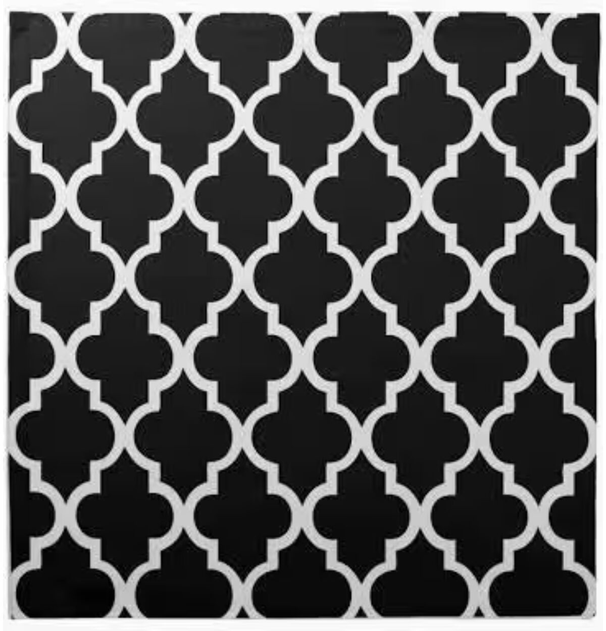Black Quatrefoil Beverage Napkins 16ct.
