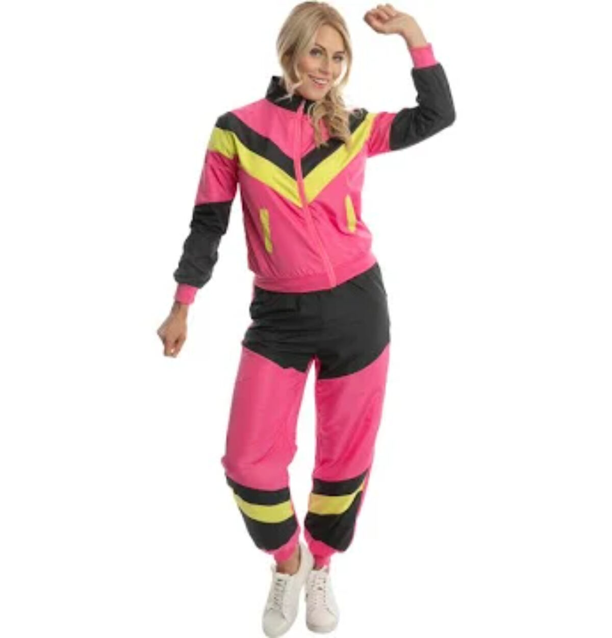 80S NEON SHELL SUIT WOMEN'S COSTUME SMALL 6-8