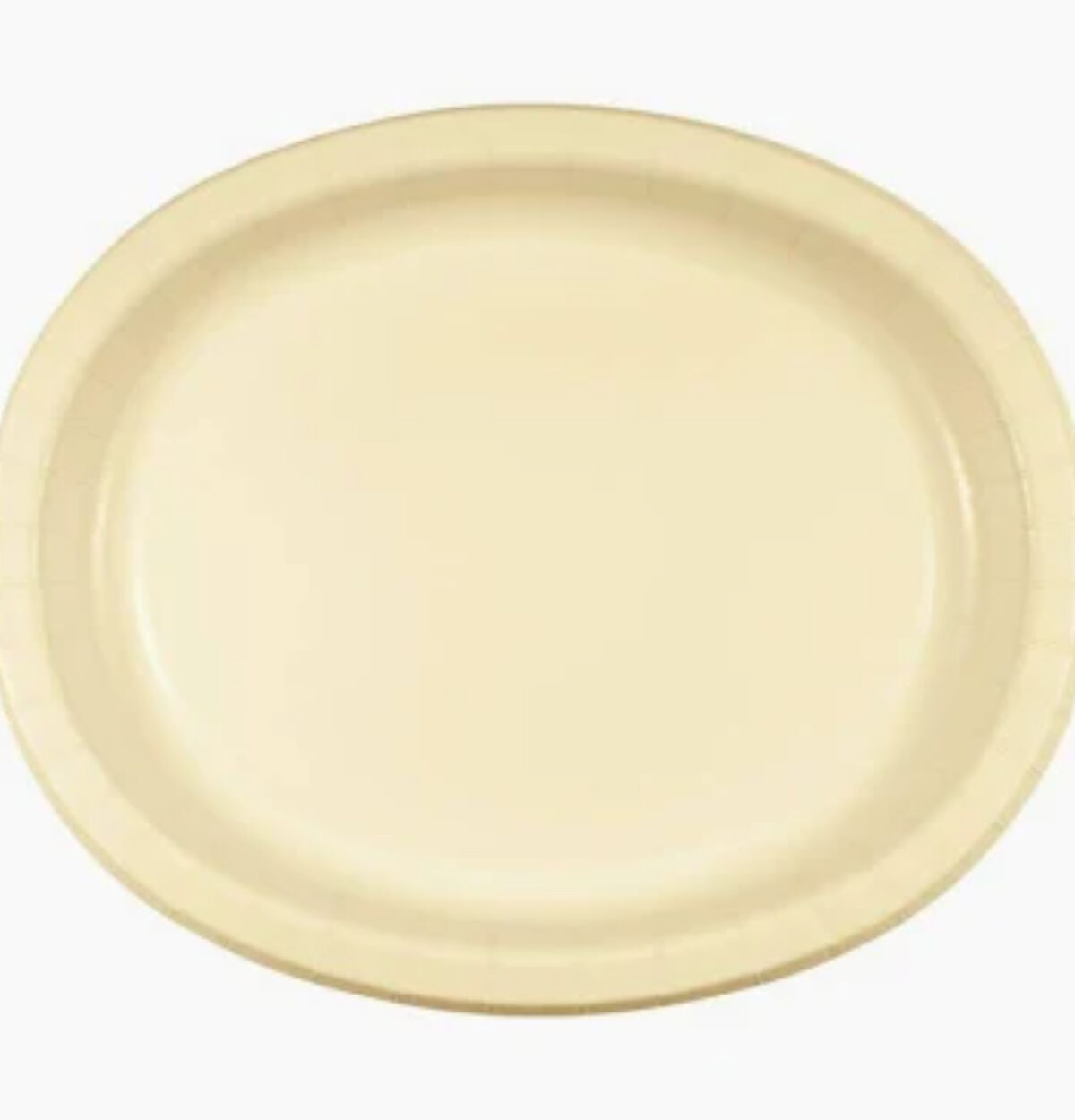 Ivory Paper Oval Platter 8ct.