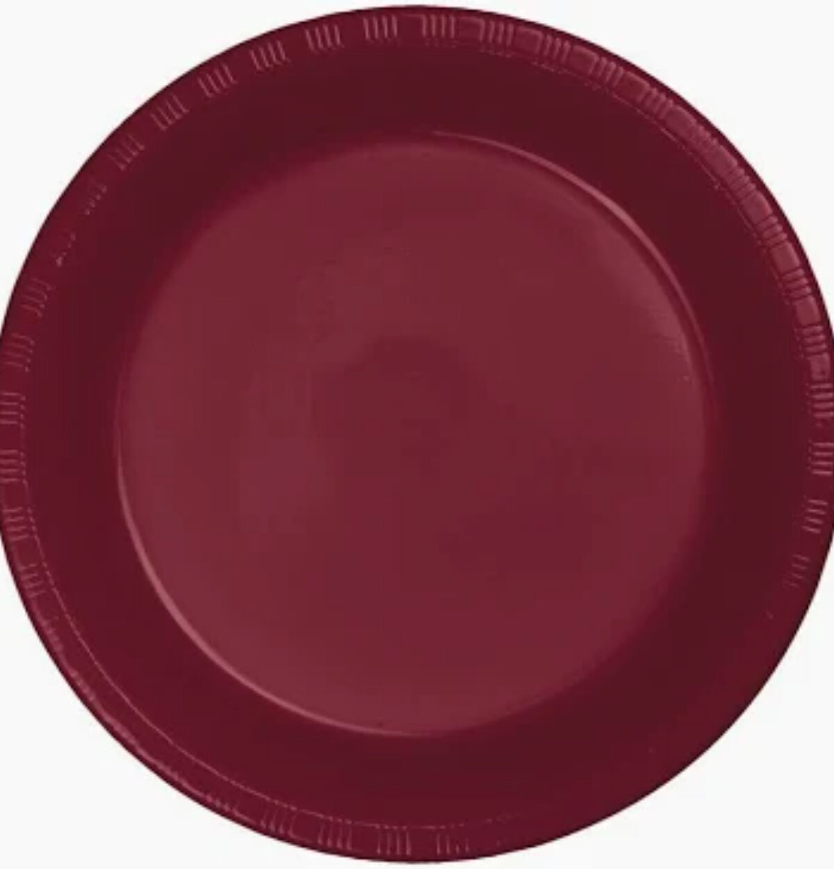 Burgundy 7" Plastic Plates 20ct