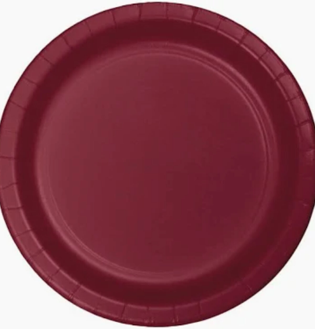 Burgundy 9" Paper Plates 24ct