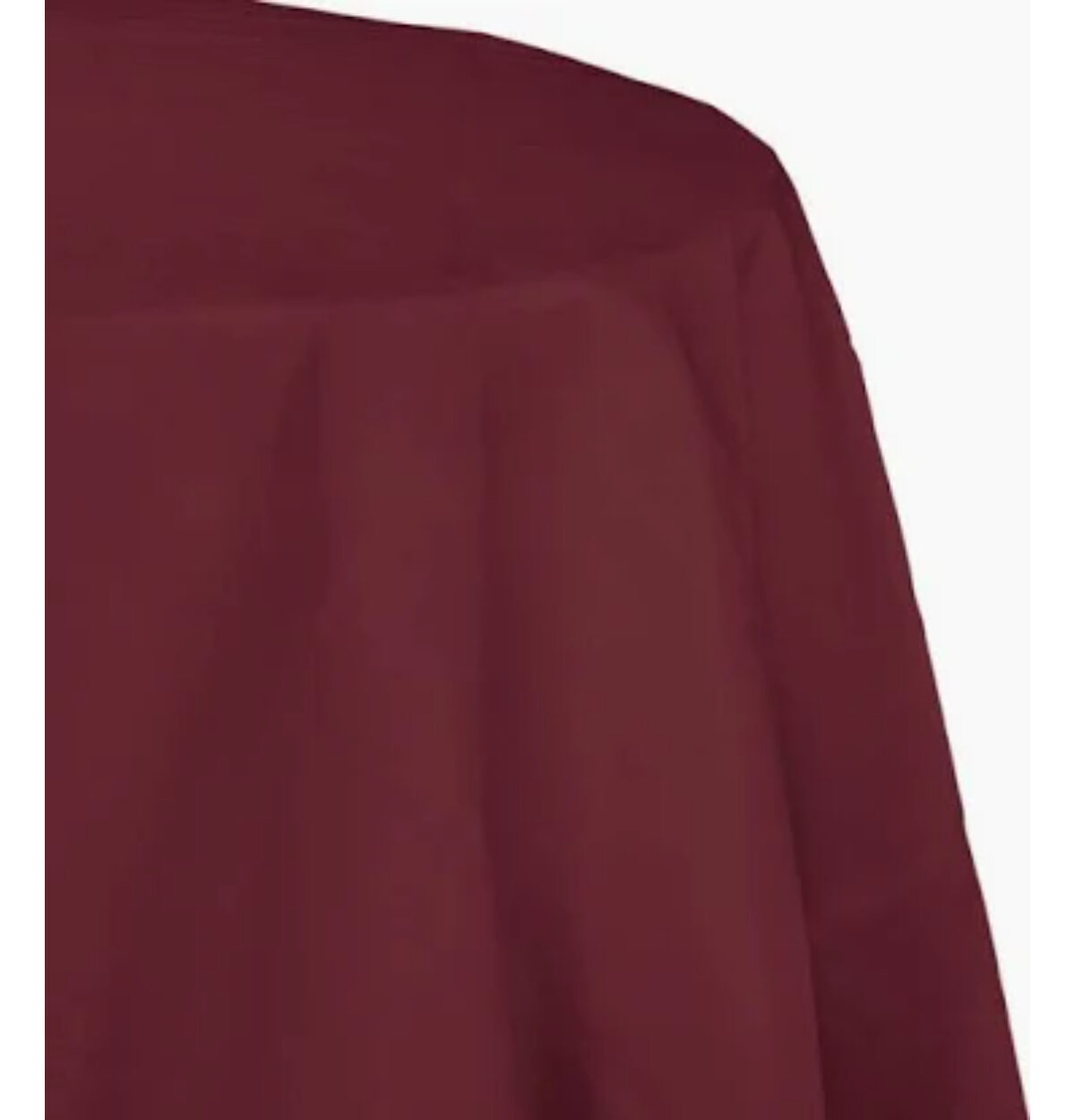 Burgundy Plastic Octy-Round Tablecover 82"