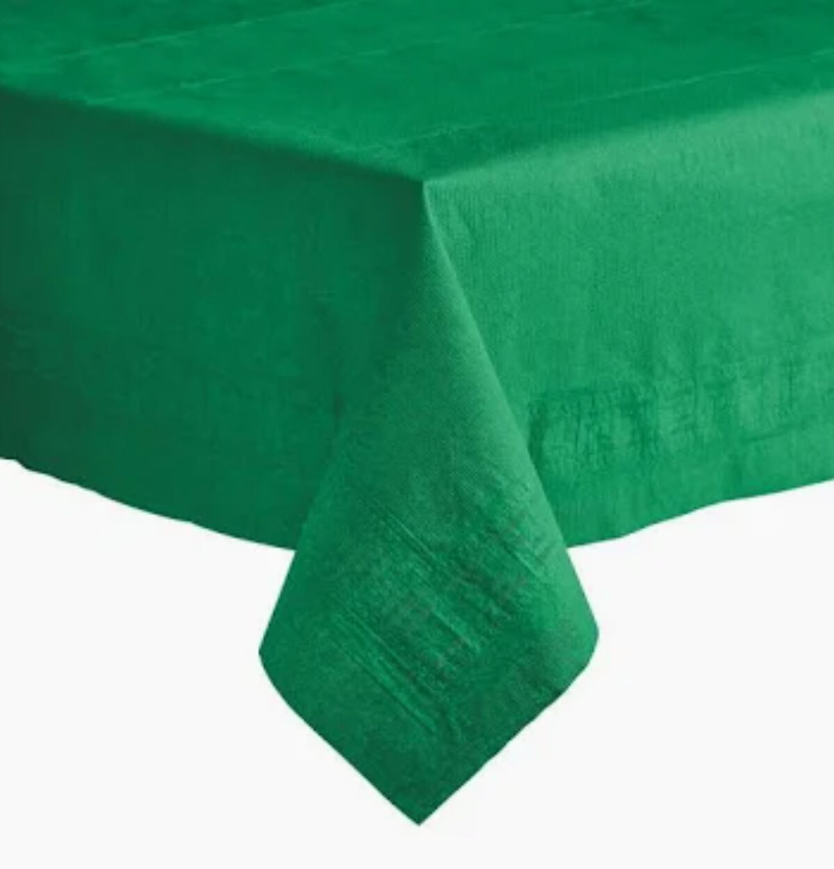 Emerald Green Tissue-Poly Table Cover 54"x108"