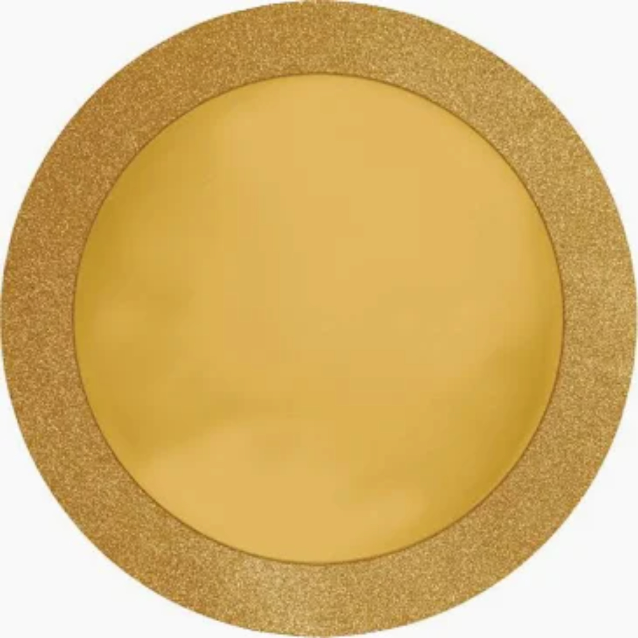 shopping-2026-06-25T163925-202.jpg 14" Round Gold Glitz Placemat with 2" Glitter Border 8ct. - Image 1