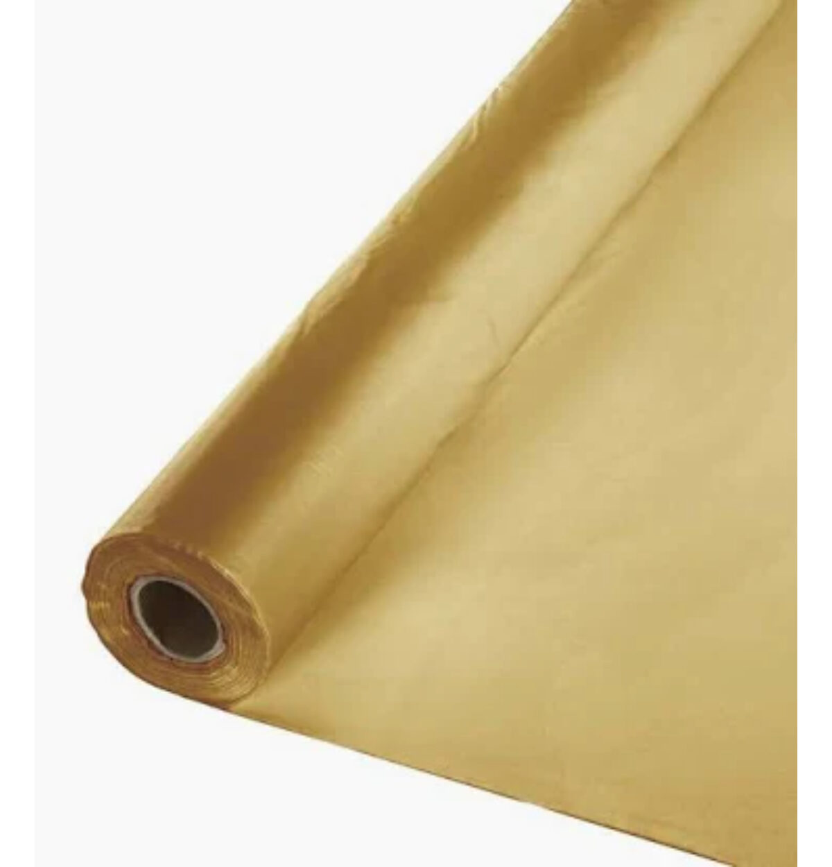 BANQUET ROLL PLASTIC 1CT 100' Glitter Gold TABLE COVER