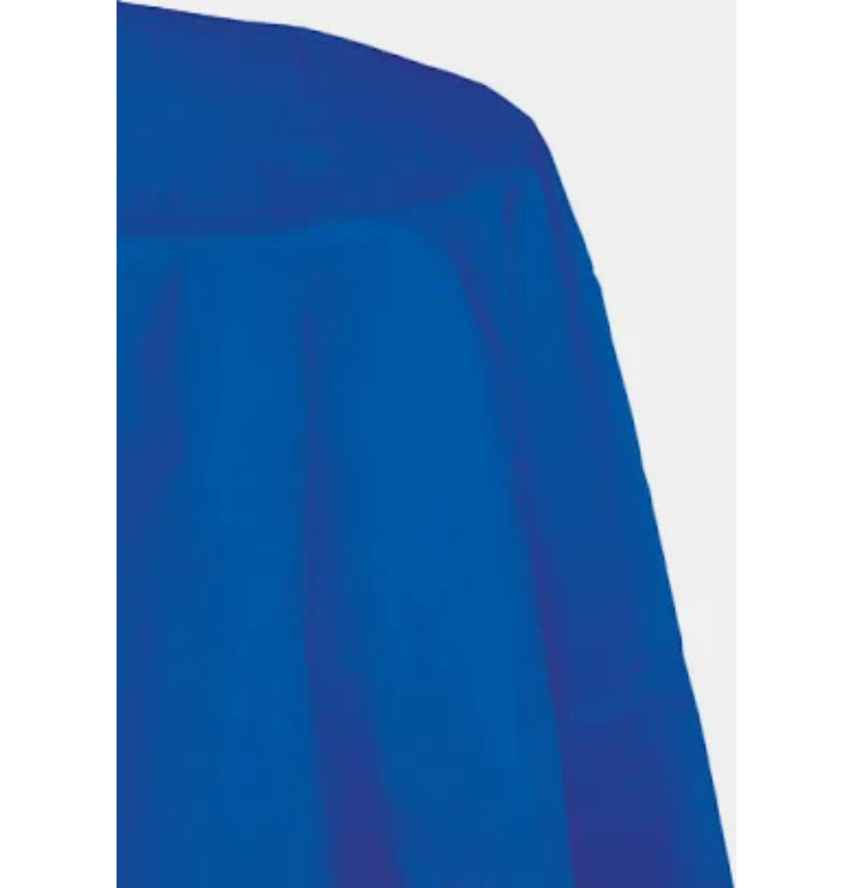 Cobalt Blue Plastic Octy-Round Table cover 82"