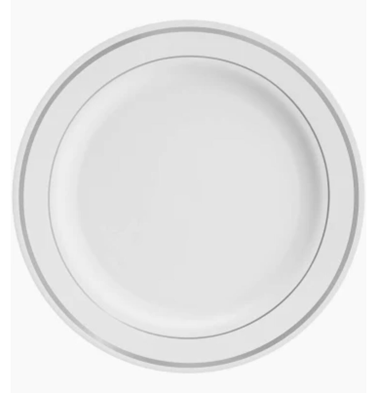 9.5" SQUARE PLATES WHITE - 8CT