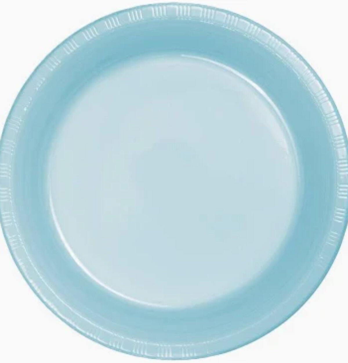 PASTEL BLUE PLATES 10.25" PLASTIC 20CT.