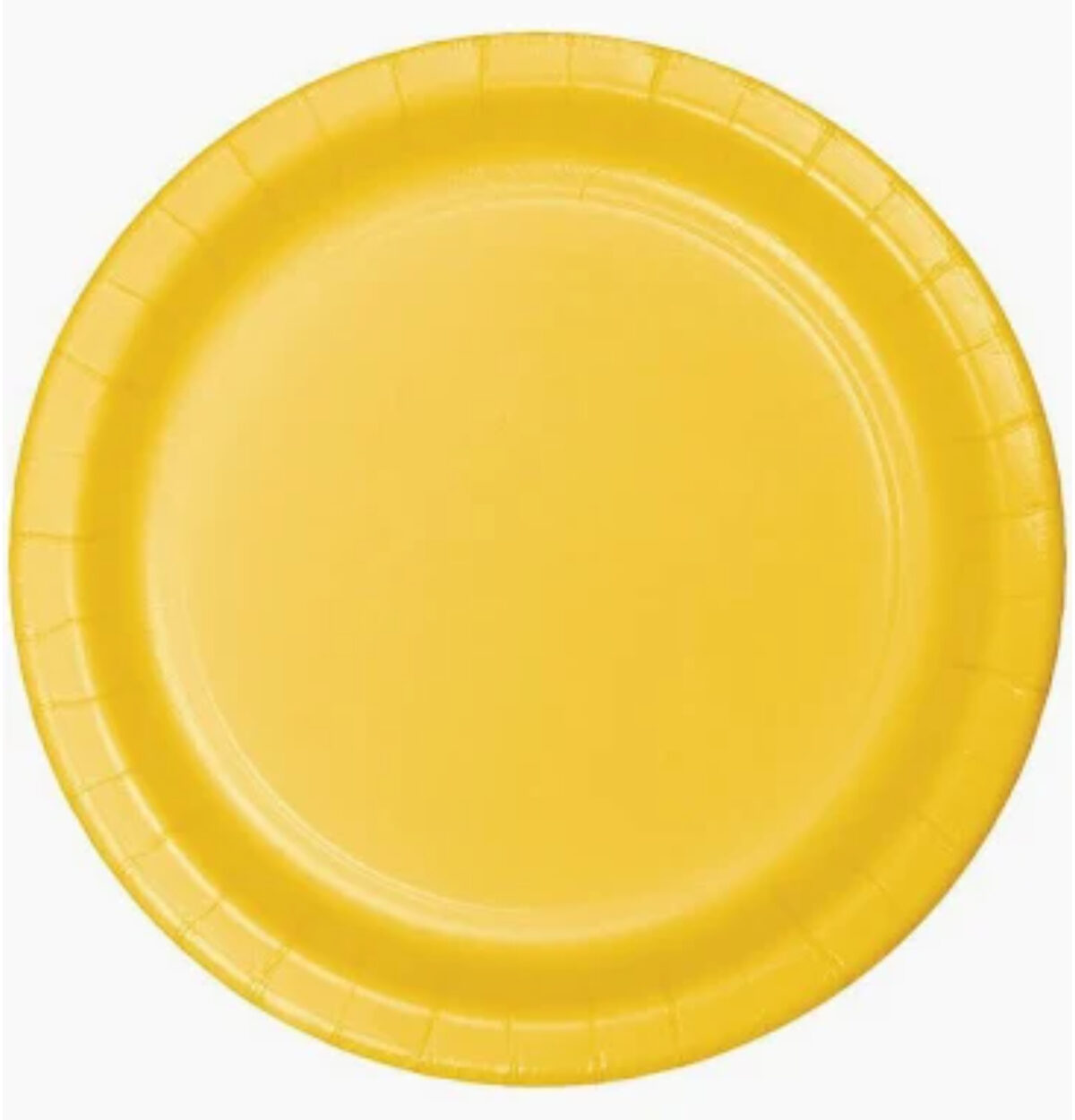 School Bus Yellow 10.25" Plastic Plates 20ct.