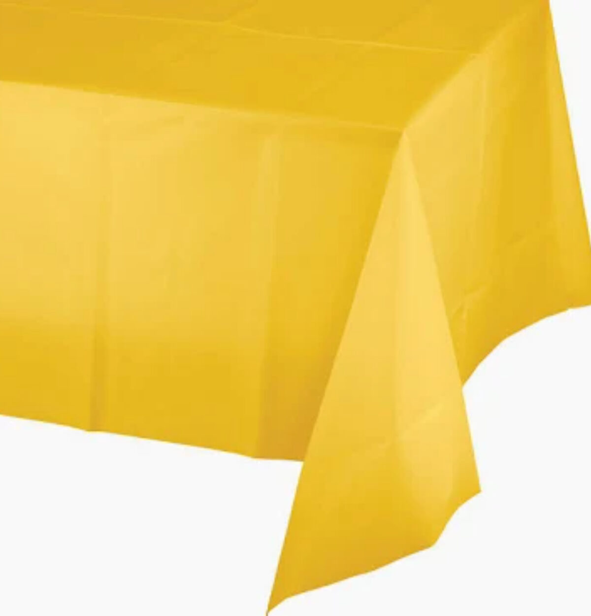 Yellow Plastic Table Cover 54"x108"