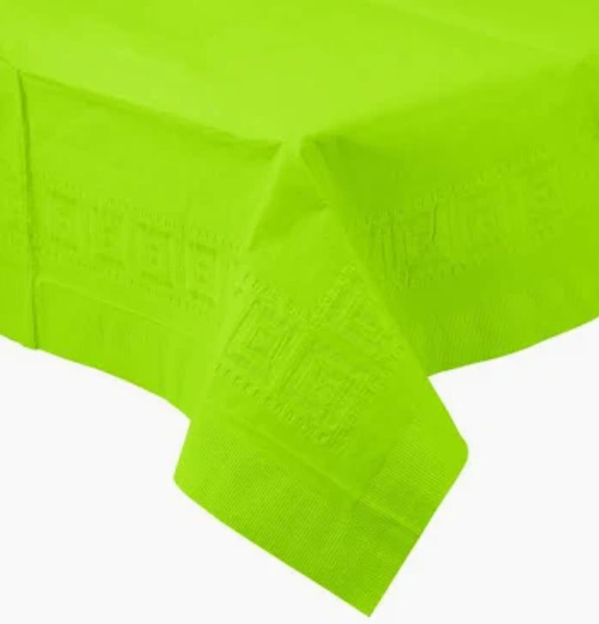 Fresh Lime Tissue-Poly Table Cover 54"x108"