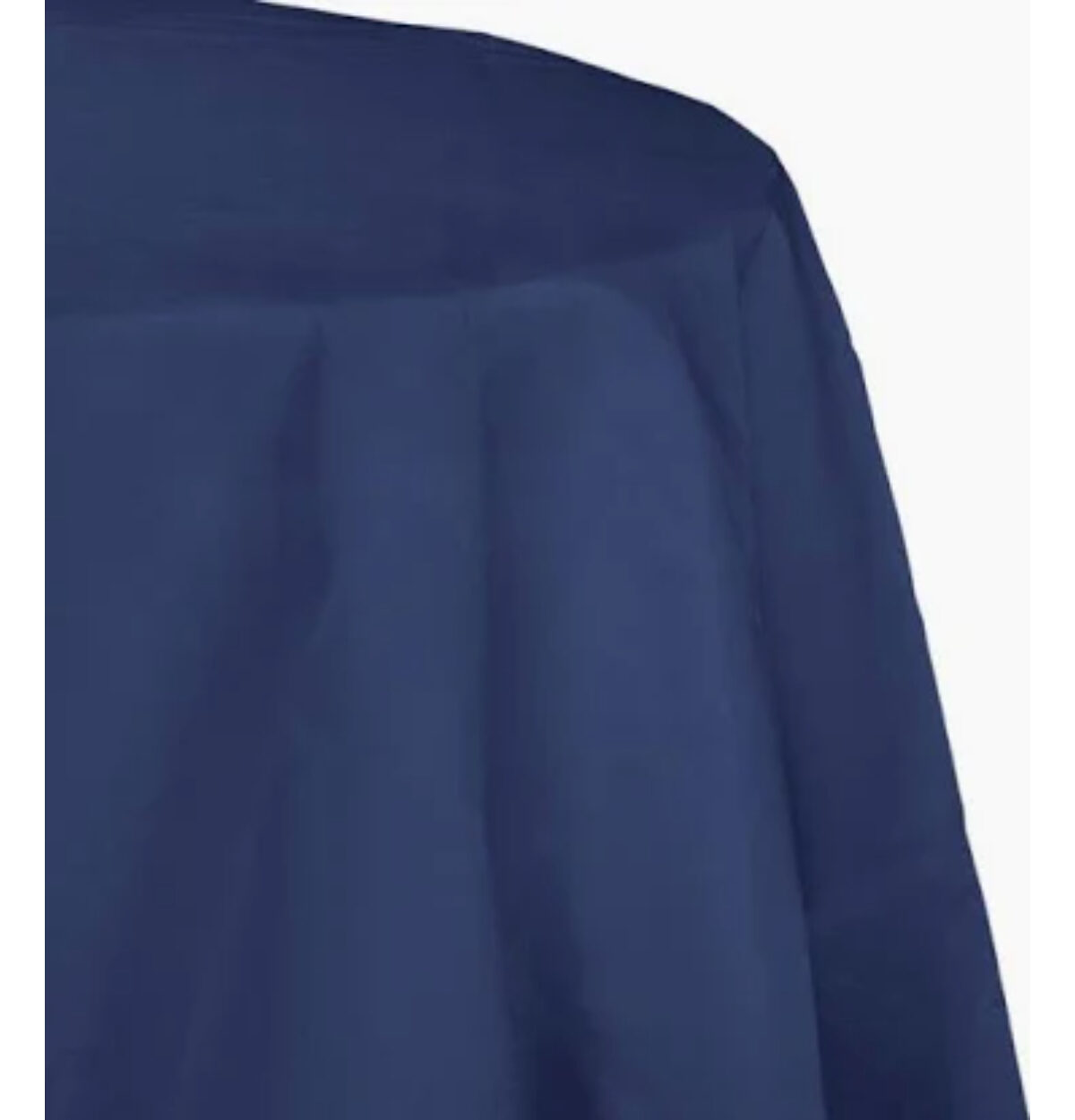 Navy Plastic Octy-Round Tablecover 82"