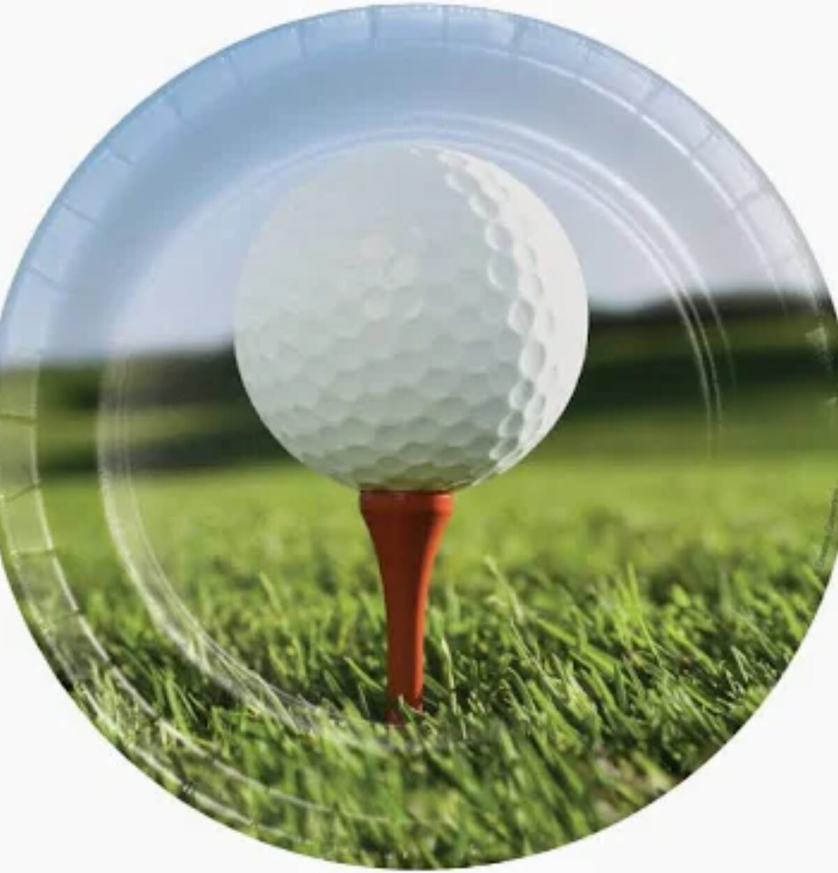 9" Plates Golf Sports Fanatic 8ct.