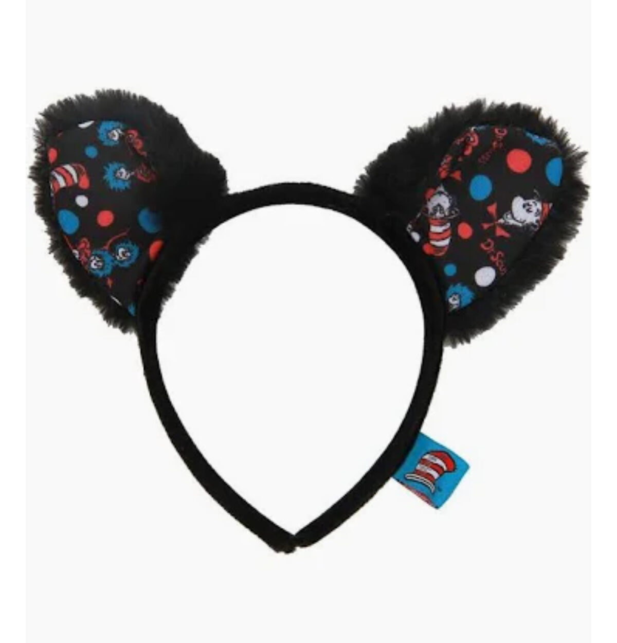 Dr. Seuss The Cat in the Hat Pattern Ears Headband